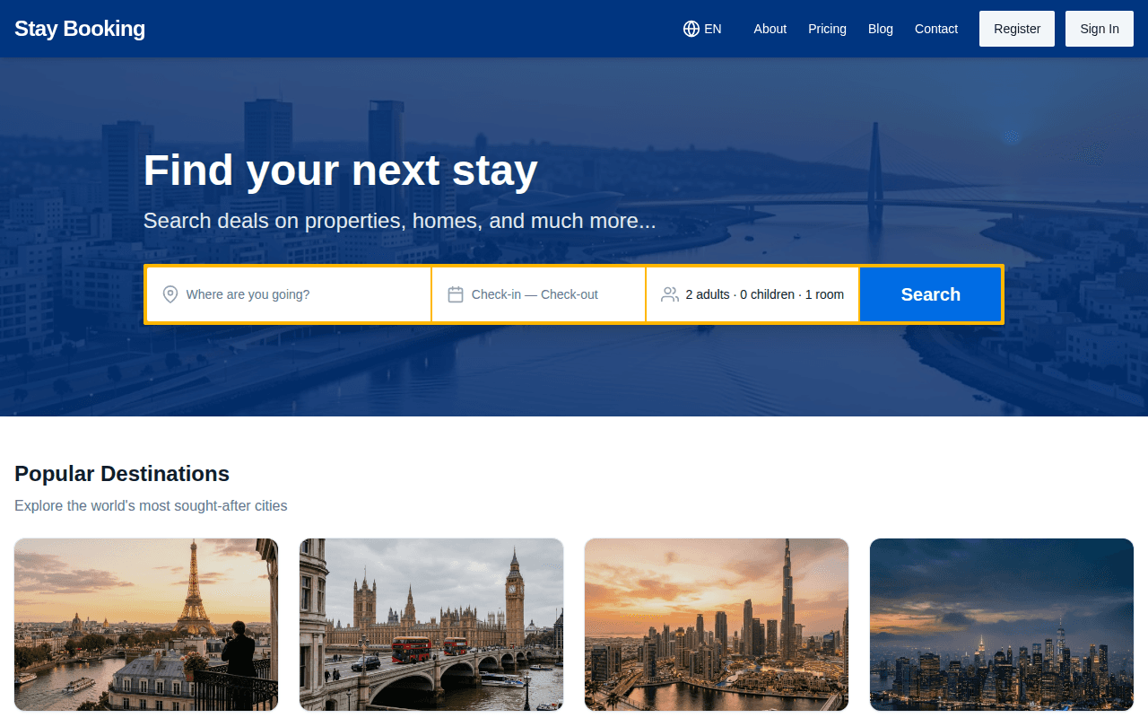 Stay Booking